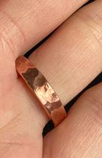 Handgemaakte koperen ring maat 48, Bijoux, Sacs & Beauté, Bagues, Enlèvement ou Envoi, Neuf, Autres matériaux, Femme ou Homme