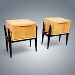 Tables de chevets vintage Alfred Hendrickx années 1950's, Enlèvement, Bois