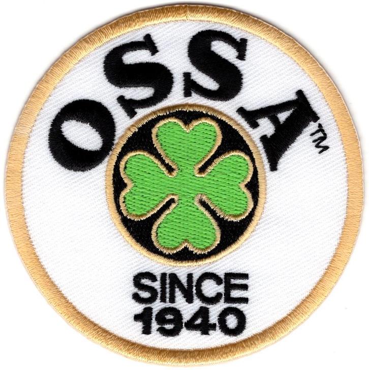 Ossa Motorcycles stoffen opstrijk patch embleem, Motoren, Accessoires | Overige, Nieuw, Verzenden