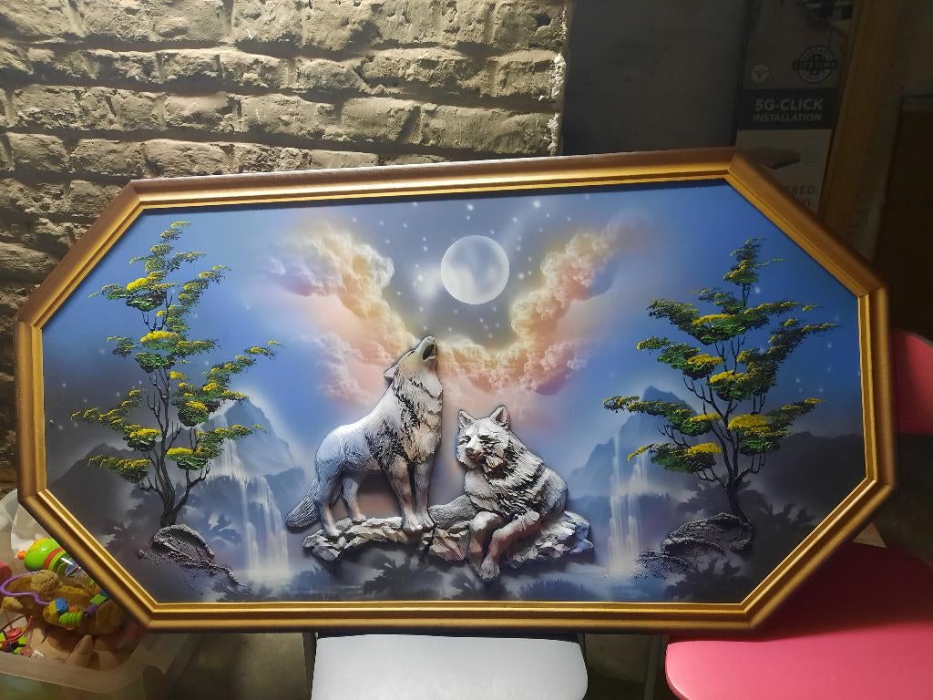 Schilderij, 125 cm ou plus, Comme neuf, Enlèvement, Autres types