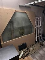 Glazen tablad (zonder voet), Ophalen, 150 tot 200 cm, Rond, Vijf personen of meer