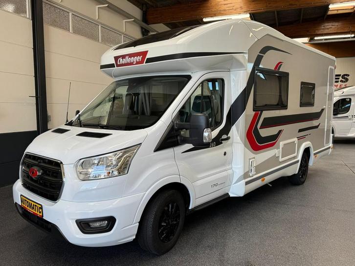 Ford Transit Challenger 260, Caravans en Kamperen, Mobilhomes, Bedrijf, tot en met 4, Half-integraal, Challenger, Ford, Diesel