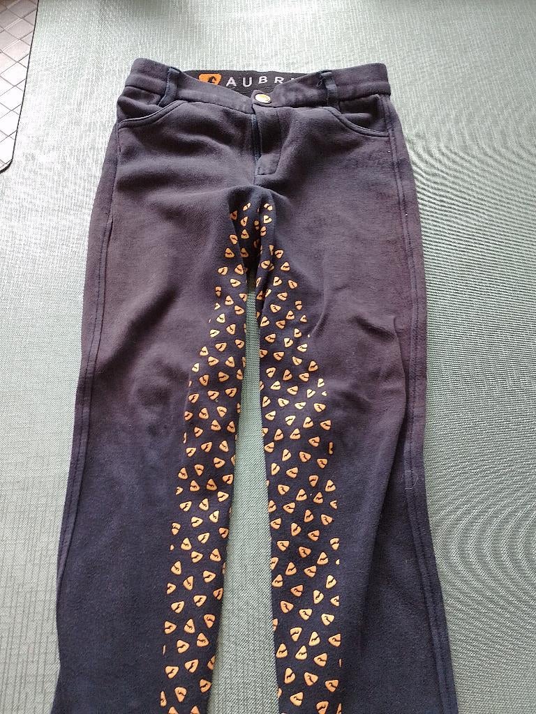 Rijbroek Aubrion blauw maat 135, Dieren en Toebehoren, Paardrijkleding, Ophalen, Gebruikt, Overige soorten, Onderkleding