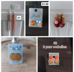 Partijtje oorbellen, Bijoux, Sacs & Beauté, Boucles d'oreilles, Enlèvement ou Envoi, Neuf, Orange, Autres matériaux