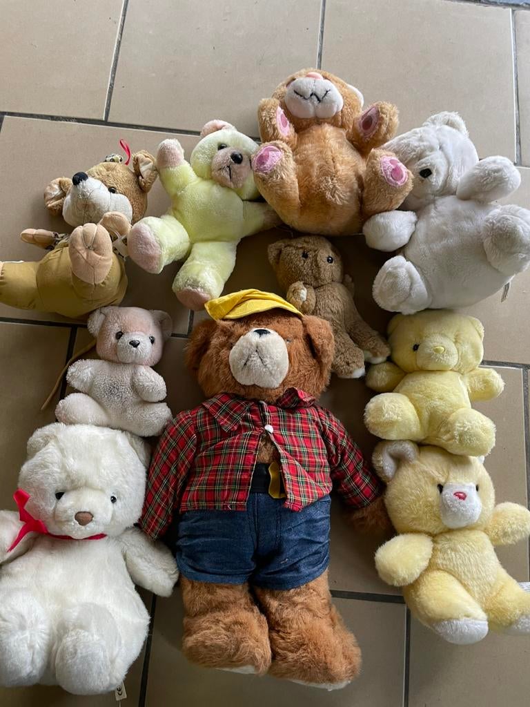 Lot de 10 peluches (ours)Bon etat, Enlèvement ou Envoi, Utilisé
