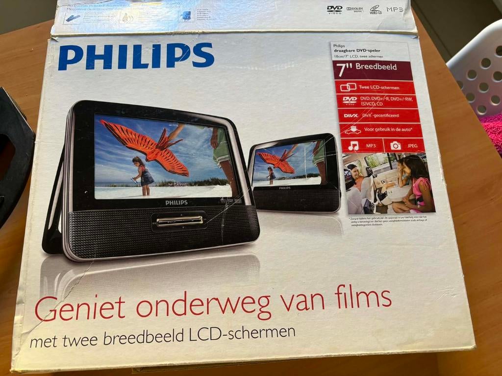 Draagbare dvd-speler Philips voor auto, Enlèvement, Lecteur DVD, Philips