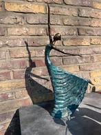 Elegant beeld van ballerina / danseres–bronslook–decoratie, Tuin en Terras, Ophalen, Zo goed als nieuw