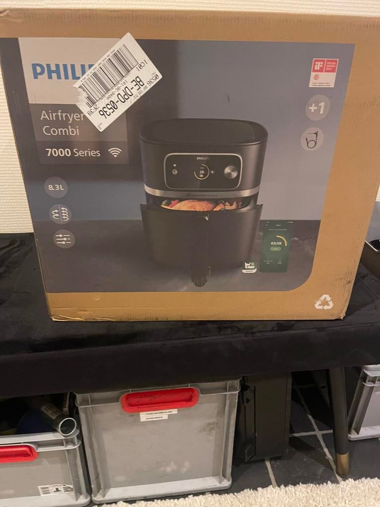 Airfryer philips 7000 series met wifi, Electroménager, Enlèvement, Neuf, Friteuse à air XXL, 1500 grammes ou plus
