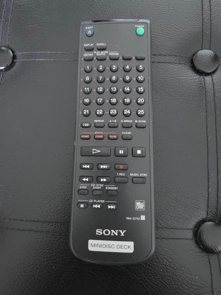 Télécommande Sony RM-D7M, pour lecteur Minidisc - Photo, audio & vidéo