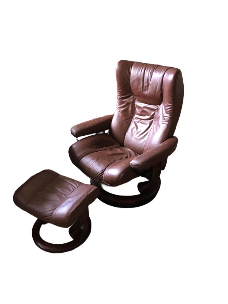 relax fauteuil, Ophalen, Gebruikt, Leer