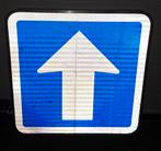Echt reflecterend verkeersbord F19 Eenrichtingsverkeer 54cm, Ophalen, Gebruikt