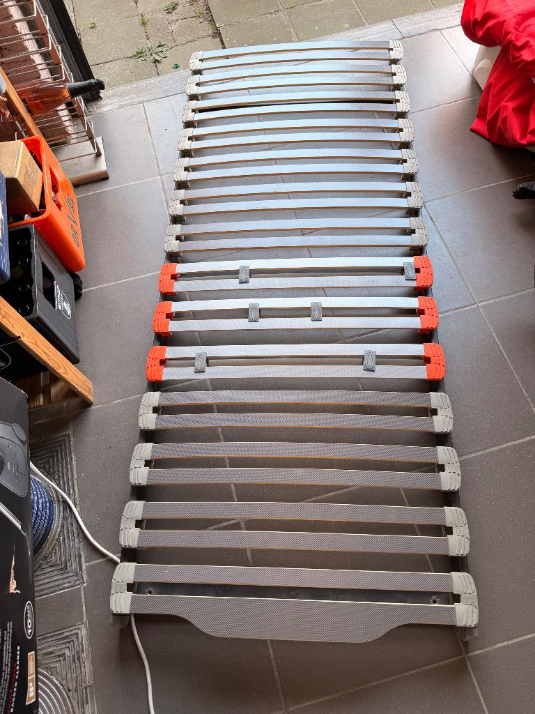 Lattenbodems 2x 80x200, Huis en Inrichting, Slaapkamer | Matrassen en Bedbodems, Ophalen, Eenpersoons, Zo goed als nieuw, 80 cm