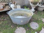 Zinken kuip, Tuin en Terras, Ophalen, Gebruikt, Balkon, Metaal