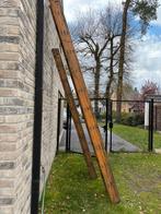 Échelles en bois 3 x 8 et 3 x 10 en bon état à vendre., Bricolage & Construction, Échelles & Escaliers, Enlèvement, Comme neuf