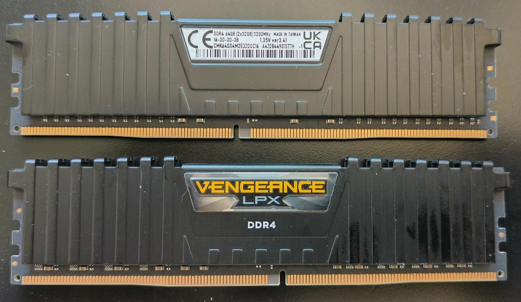 Corsair Vengeance LPX 2x32GB 3200 64GB CMK64GX4M2E3200C16, Informatique & Logiciels, Mémoire RAM, Enlèvement ou Envoi, DDR4, Comme neuf
