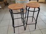 Tabourets, Maison & Meubles, Avec repose-pieds, 2 tabourets, Enlèvement, Utilisé