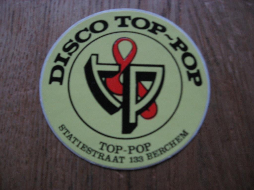 Disco Top-Pop Berchem Sticker, Enlèvement ou Envoi, Neuf, Autres types