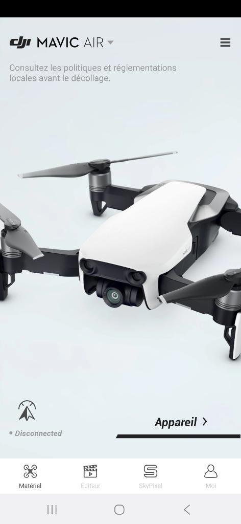 Drone mavic air, TV, Hi-fi & Vidéo, Drones, Neuf, Drone avec caméra, Qualité supérieure, DJI, 30 à 45 minutes, 5 à 10 km, Maintien d'altitude