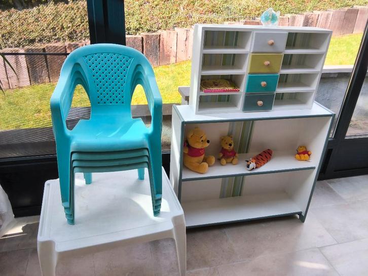 Meuble de rangement bibliothèque enfants en bois massif, Enfants & Bébés, Chambre d'enfant | Commodes & Armoires, Utilisé, 105 cm ou plus