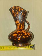 Petit vase art déco Brun Orange +-11 cm +- 7cm, Enlèvement ou Envoi