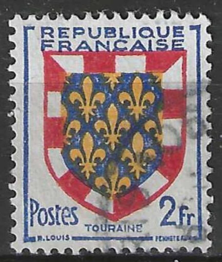 Frankrijk 1951 - Yvert 902 - Provinciewapens (ST), Verzenden, Gestempeld