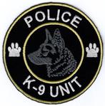 K9 Politie honden unit stoffen opstrijk patch embleem #1, Verzenden, Nieuw