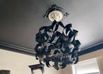 Grote moderne zwarte luster, Huis en Inrichting, Lampen | Kroonluchters, Ophalen, Gebruikt, Metaal, Modern