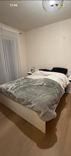 Lit neuf IKEA 160x200 avec matelas et latte, Maison & Meubles, Enlèvement, Comme neuf