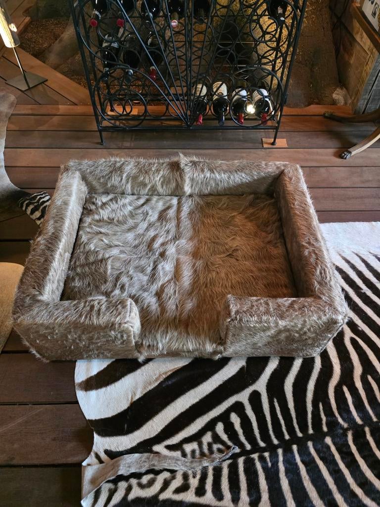 Hondenmand in koeienhuid, Ophalen