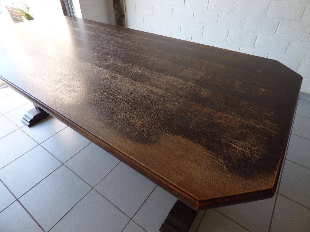 eettafel, Huis en Inrichting, Tafels | Eettafels, Gebruikt, 50 tot 100 cm, 150 tot 200 cm, Vijf personen of meer, Overige vormen