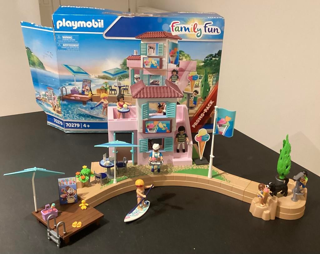 Playmobil 70279 : Glacier au bord de l’eau., Enlèvement ou Envoi, Comme neuf, Ensemble complet