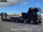 Scania S660 8X2 HMF 9520OK-RCS Crane Kran Fifth wheel Full A, Euro 6, Scania, Lederen bekleding, Zwart