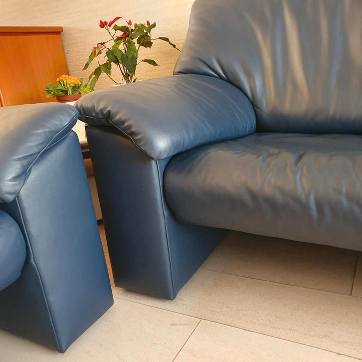 Salon en cuir JORI JR‑8800-2 places+3 places-Excellent état, Maison & Meubles, Canapés | Salons, Utilisé, Banc droit, Autres dimensions