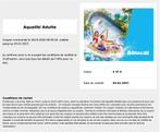 Aqualibi ticket - 20€, Tickets en Kaartjes, Eén persoon, Ticket of Toegangskaart