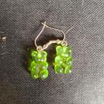 Groene gummi beertjes, Handtassen en Accessoires, Oorbellen, Overige materialen, Hangers, Nieuw, Ophalen of Verzenden