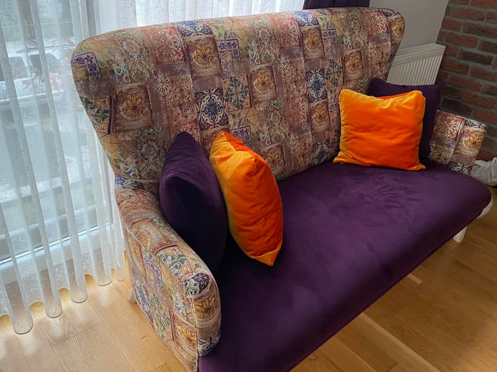 Canapé deux places authentique - style « campagnard », 150 à 200 cm, Comme neuf, Enlèvement, Deux personnes