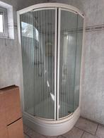 Hoek douche cabine compleet, Ophalen, Zo goed als nieuw, Met douche