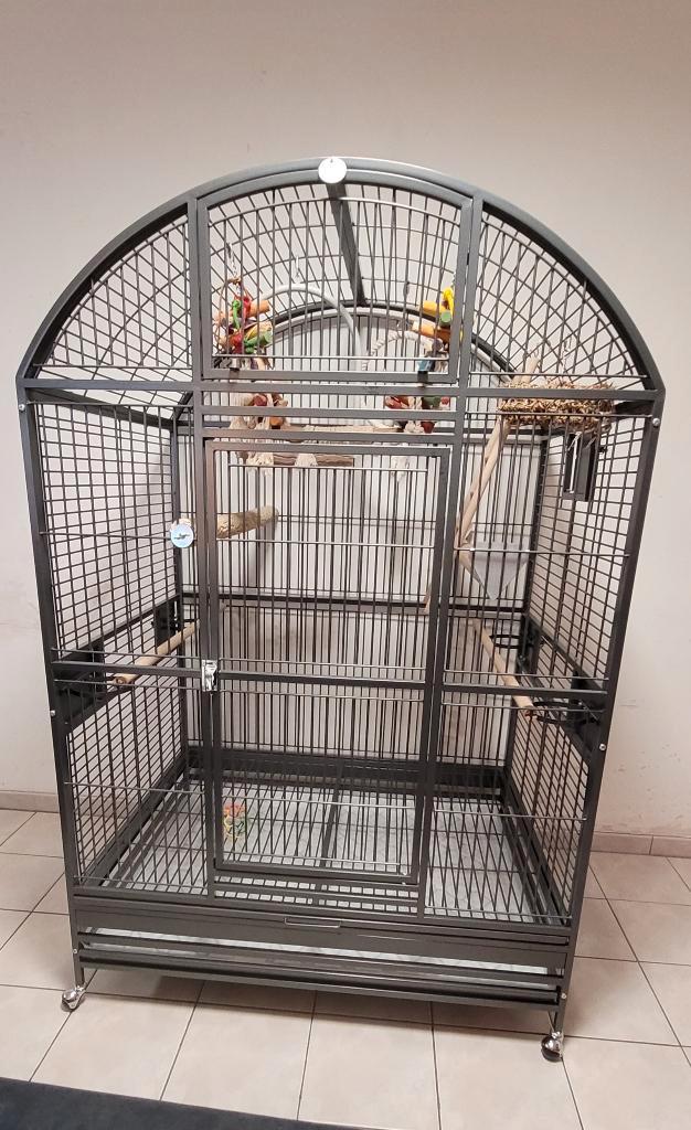 Montana XXL papegaaienkooi (compleet!), Dieren en Toebehoren, Vogels | Hokken en Kooien, Zo goed als nieuw, Vogelkooi, Metaal