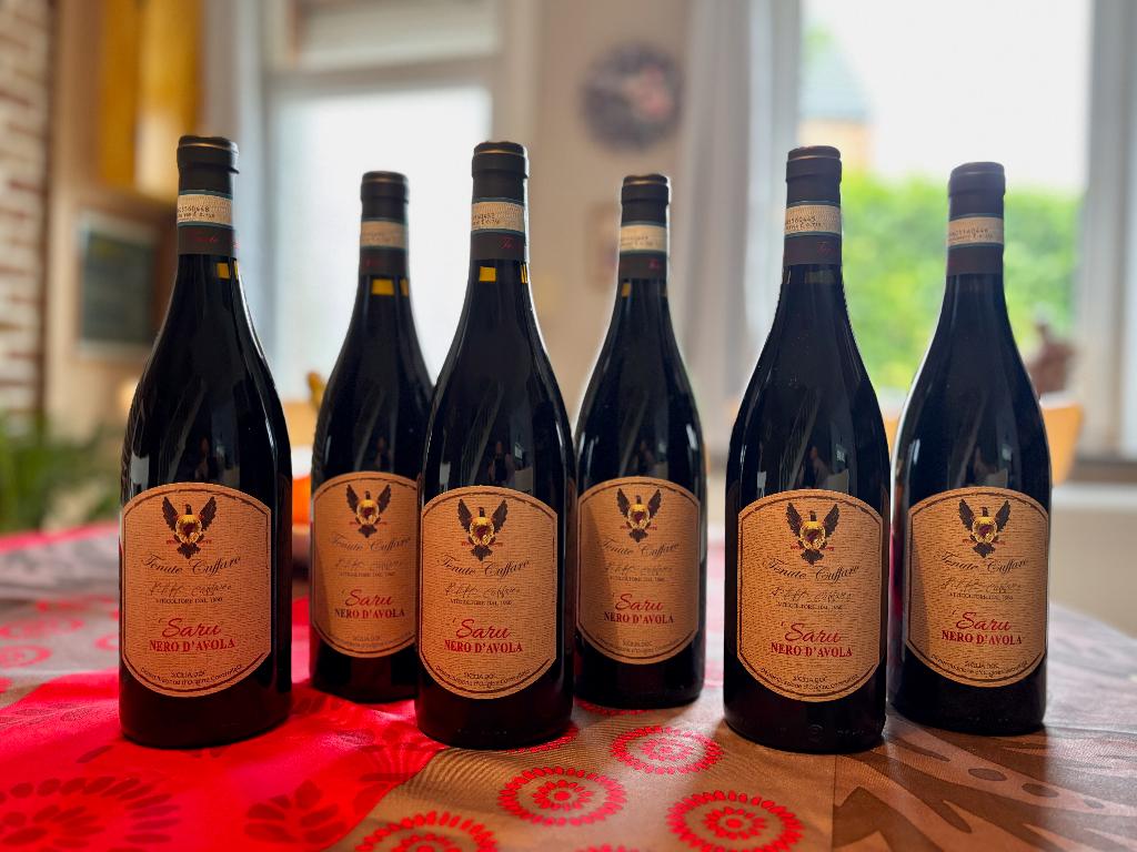 60 bouteilles de vin sicilien pour 60 € – 1 € la bouteille, Collections, Pleine, Enlèvement, Italie, Vin rouge