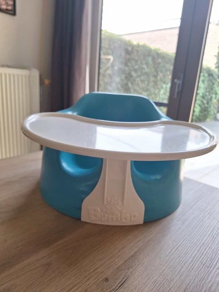 Bumbo stoel met tafeltje, Ophalen