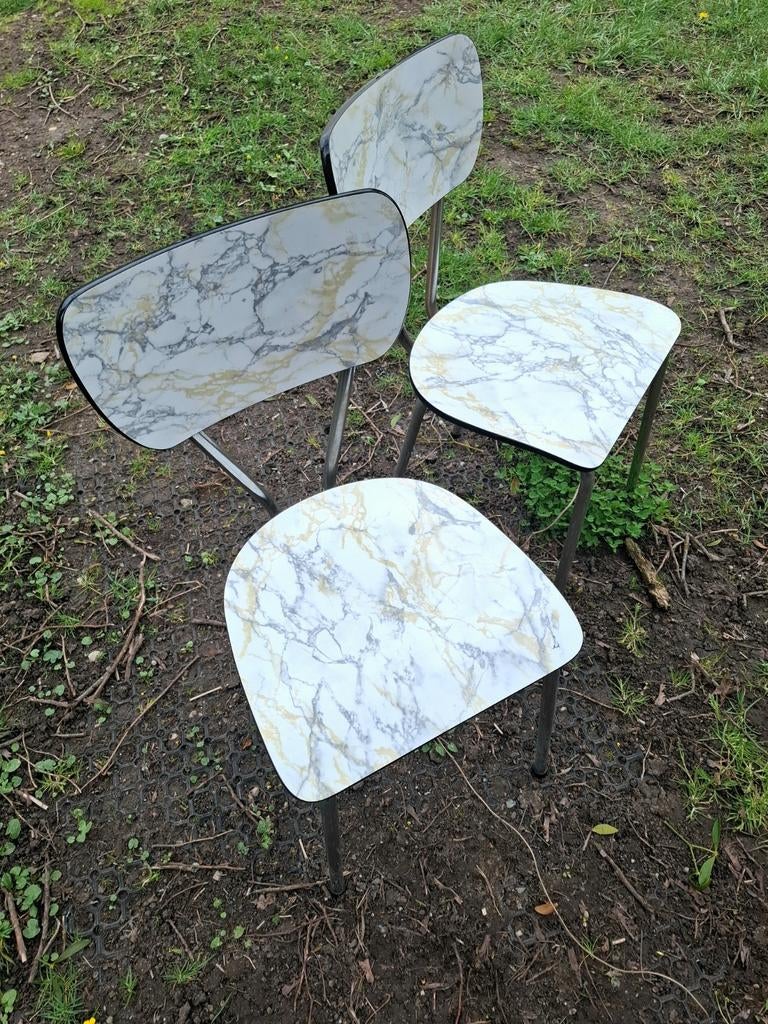 Set van 2 keukenstoelen 60s formica, Ophalen
