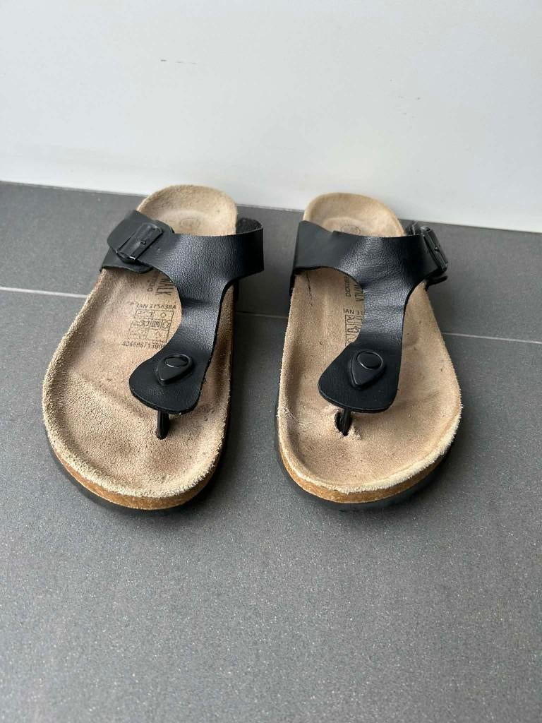 gizeh birkenstock, Kleding | Dames, Schoenen, Zwart, Gedragen, Birkenstock, Sandalen of Muiltjes