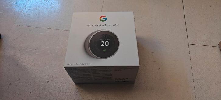 Google Nest Learning Thermostat, Bricolage & Construction, Thermostats, Neuf, Thermostat intelligent, Enlèvement ou Envoi