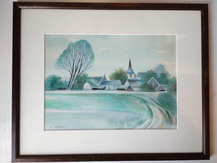 Schilderij / aquarel Marcel Cockx, Antiek en Kunst, Kunst | Schilderijen | Klassiek, Ophalen