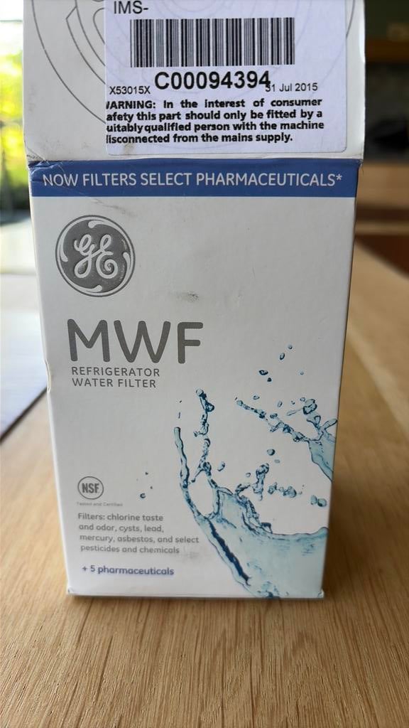 Filtre à eau pour réfrigérateur MWF, Enlèvement, Neuf