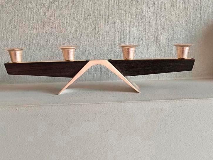 Mid Century kandelaar, Ophalen of Verzenden