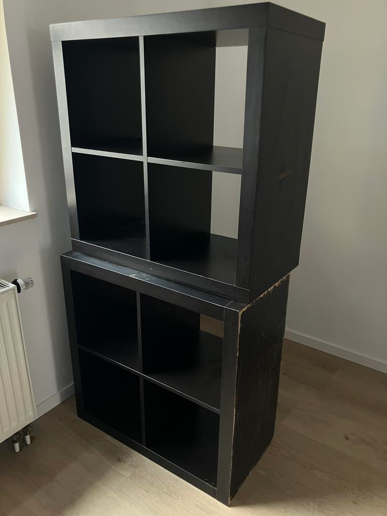 Kallax noir, Maison & Meubles, 25 à 50 cm, Moins de 100 cm, Enlèvement, Utilisé