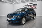 Skoda Karoq benzine automaat  best uitgerust reeks, Auto's, Skoda, 1498 cc, 4 cilinders, Blauw, 124 g/km