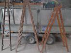 Antieke vintage houten ladders, Enlèvement, Utilisé, Échelle