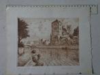 gravure de Geo Warzée dans le blister « Huy sur Meuse », Enlèvement ou Envoi
